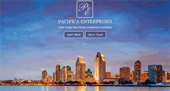 Desktop Screenshot of pacificaenterprises.com